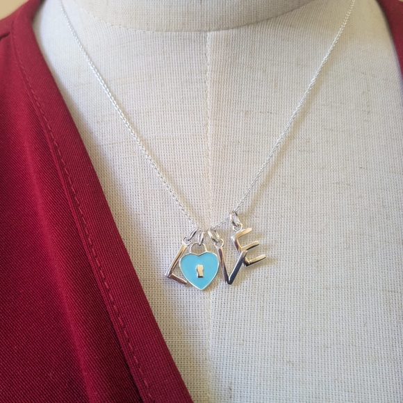 Tiffany & Co. Silver  Love  Heart Necklace - Picture 10 of 15